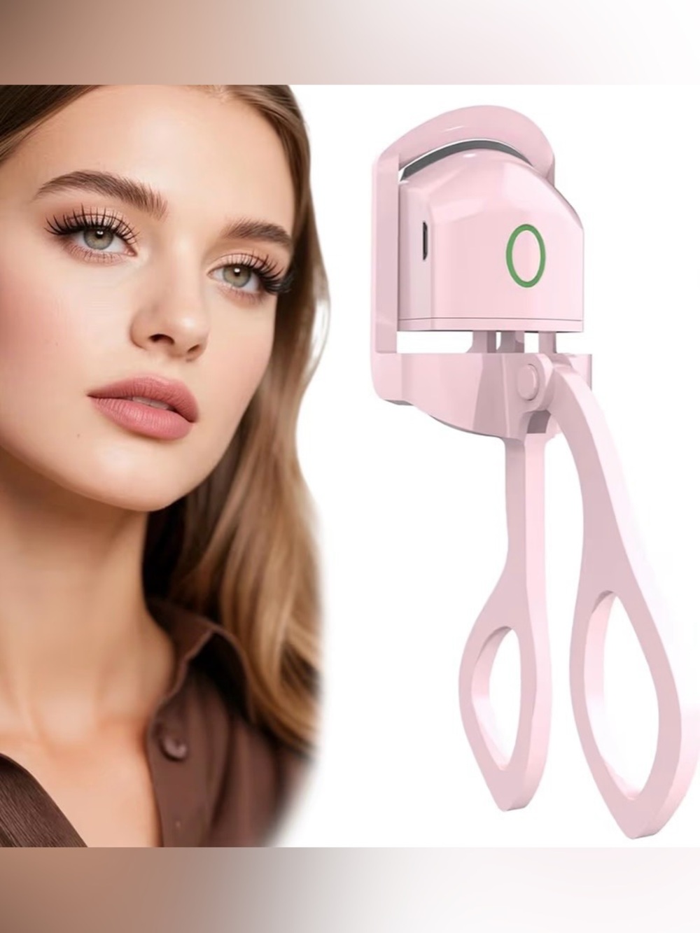 Heated Eyelash Curler - 2-Level Temperature Adjustment